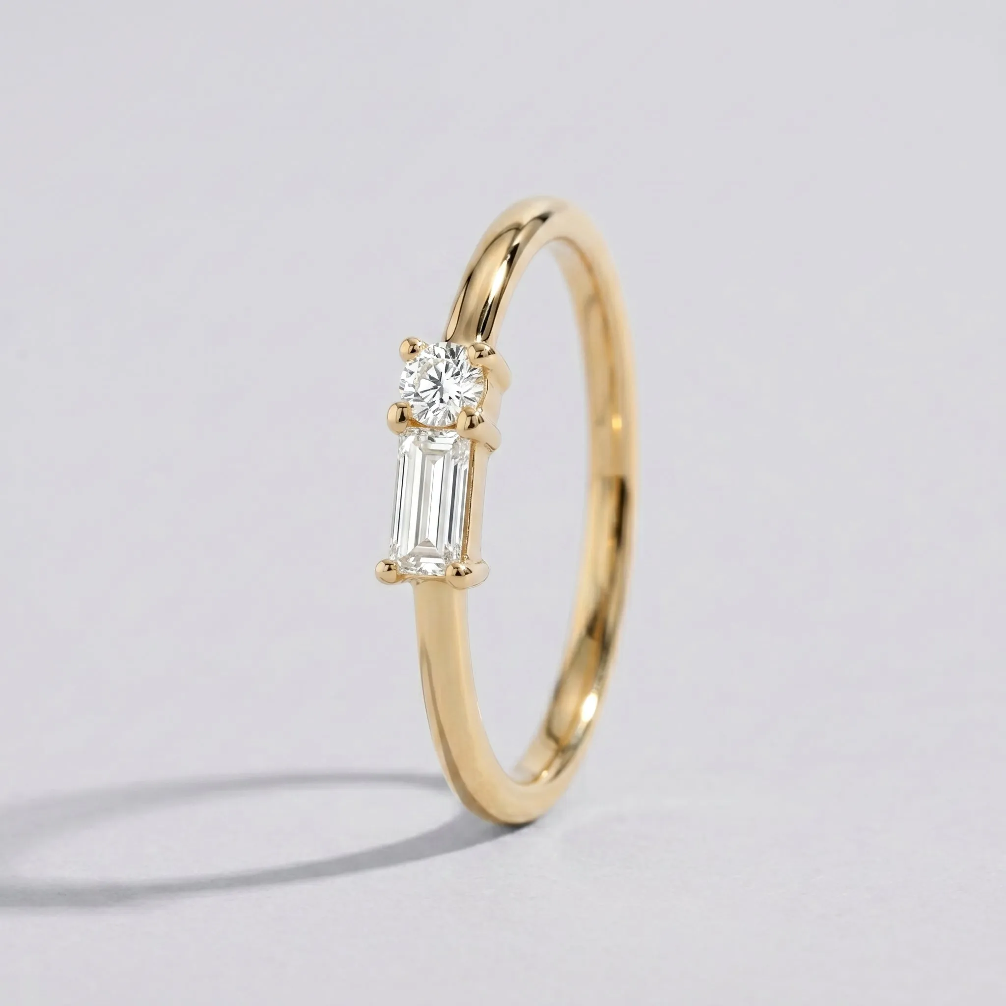 Dainty Baguette Ring sold by Mint & Lilly product image thumbnail 2
