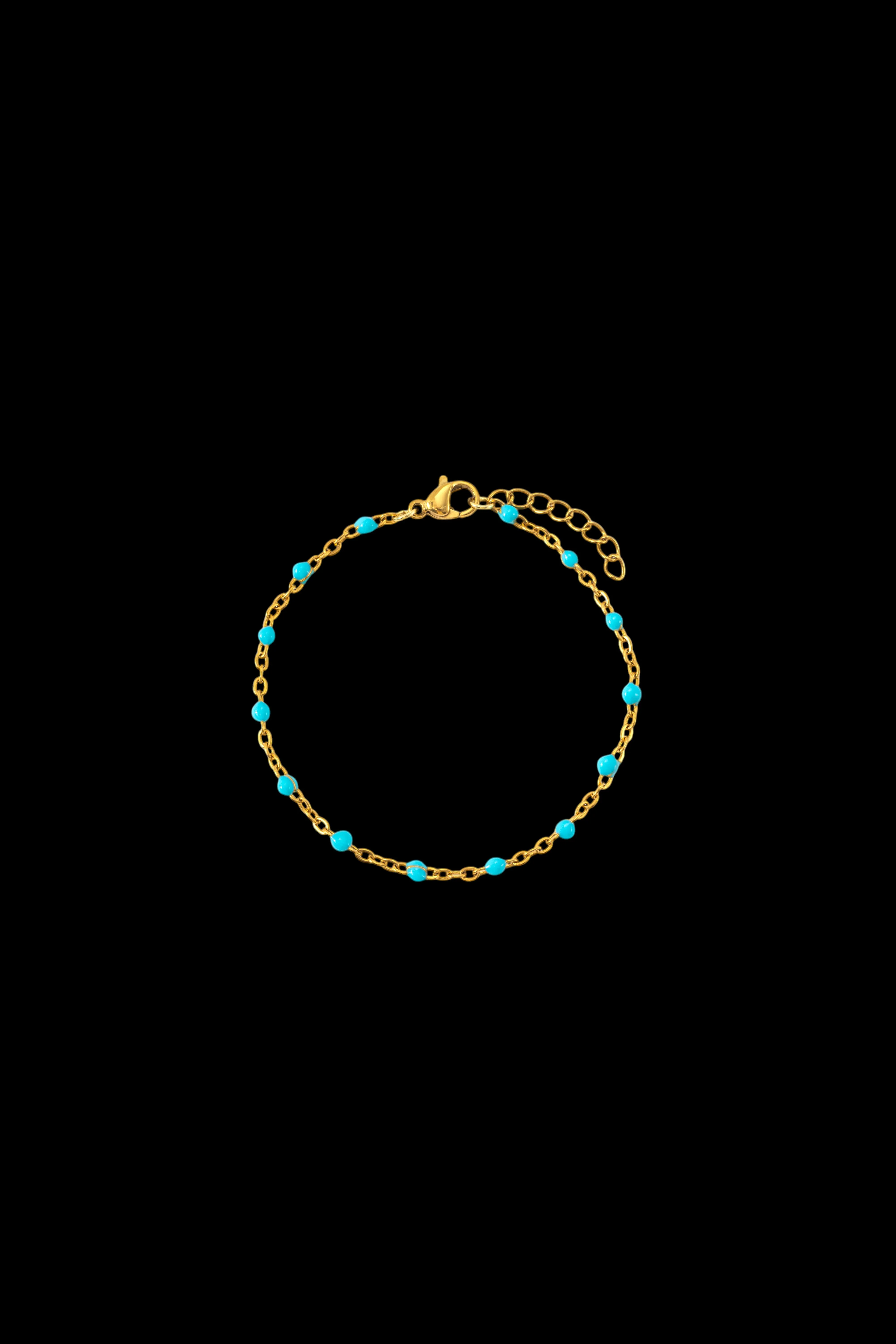 Turquoise Beaded Station Bracelet sold by Mint & Lilly product image thumbnail 2