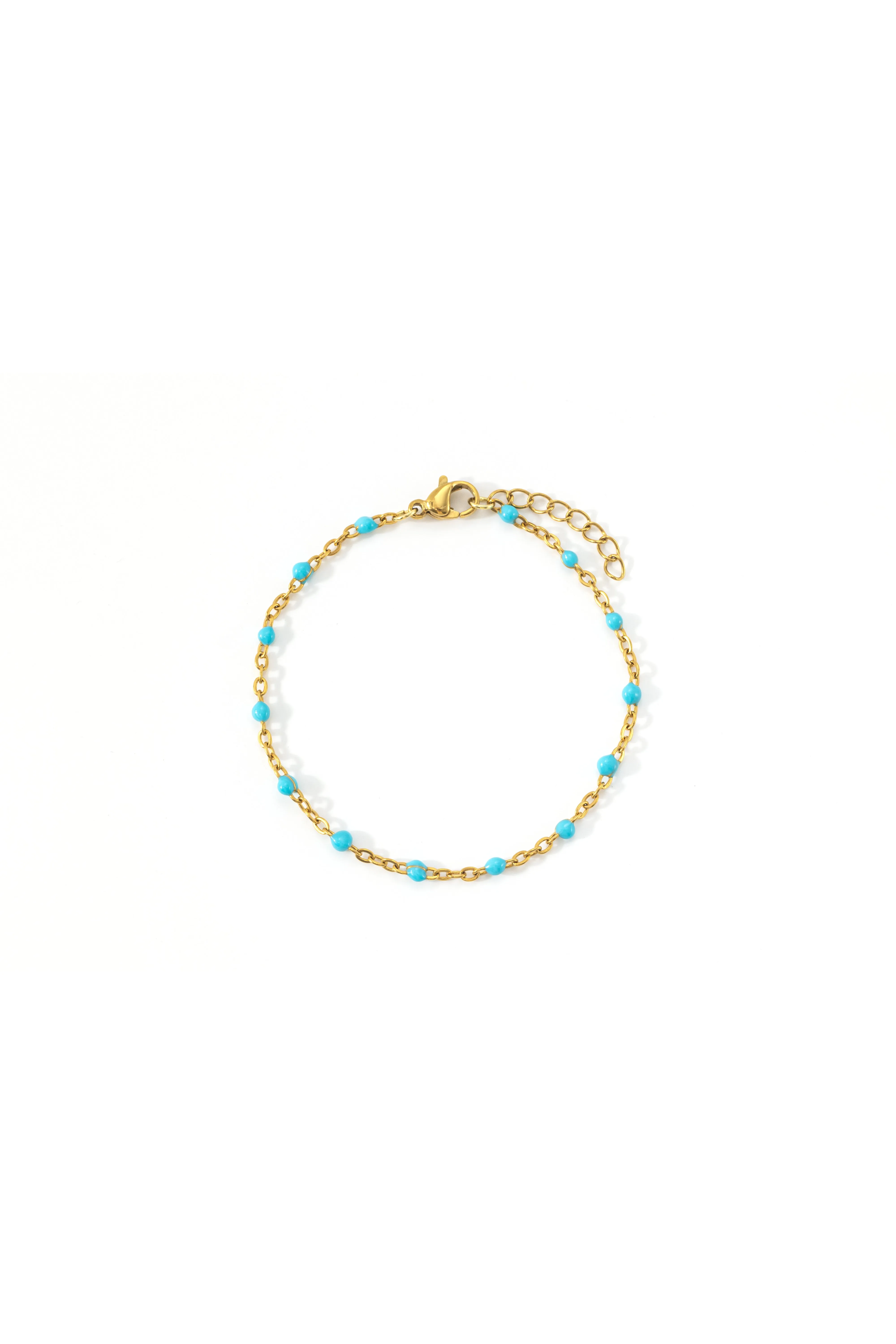 Turquoise Beaded Station Bracelet sold by Mint & Lilly product image thumbnail 3
