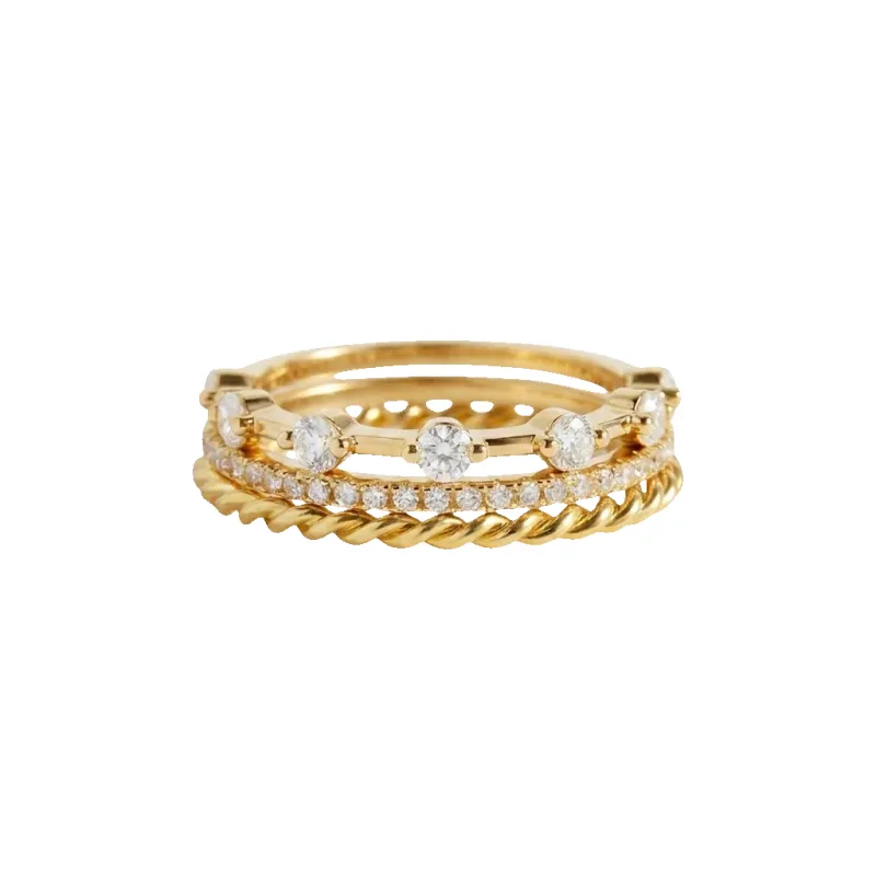 Modern Ring Stack made by Mint & Lilly