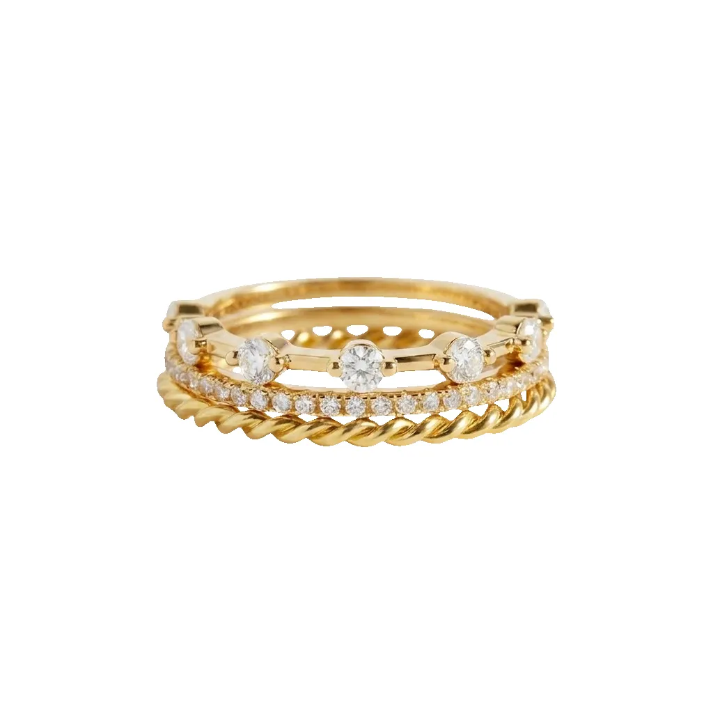 Modern Ring Stack sold by Mint & Lilly