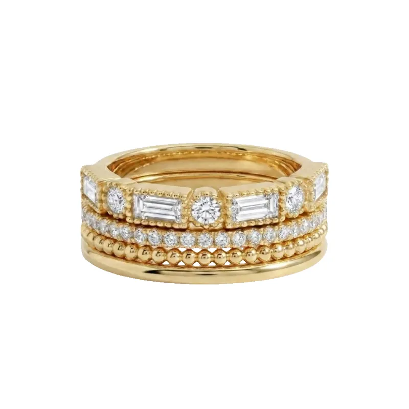 Vintage Maximalist Ring Stack made by Mint & Lilly