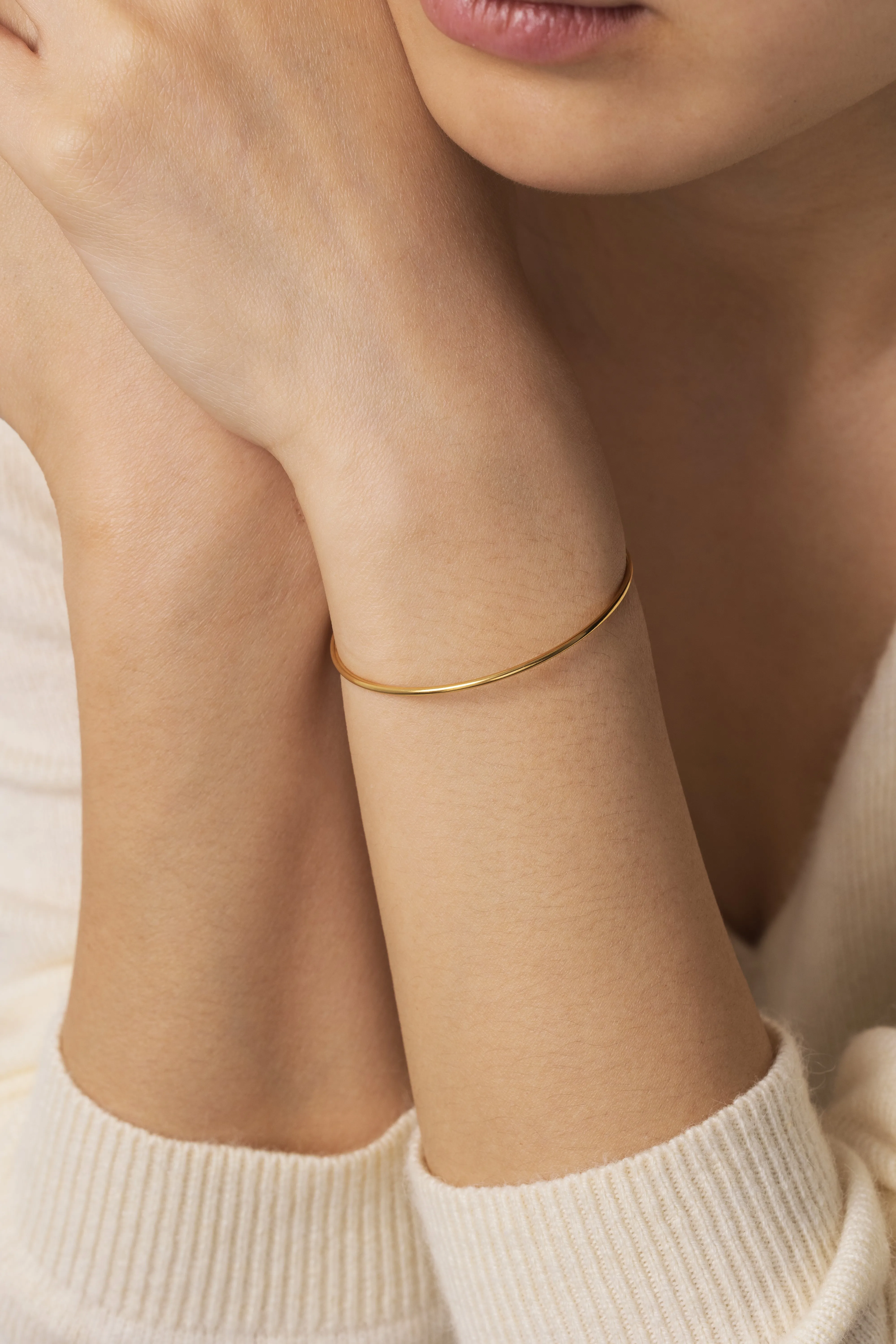 Solid Bar Cuff Bracelet sold by Mint & Lilly product image thumbnail 3