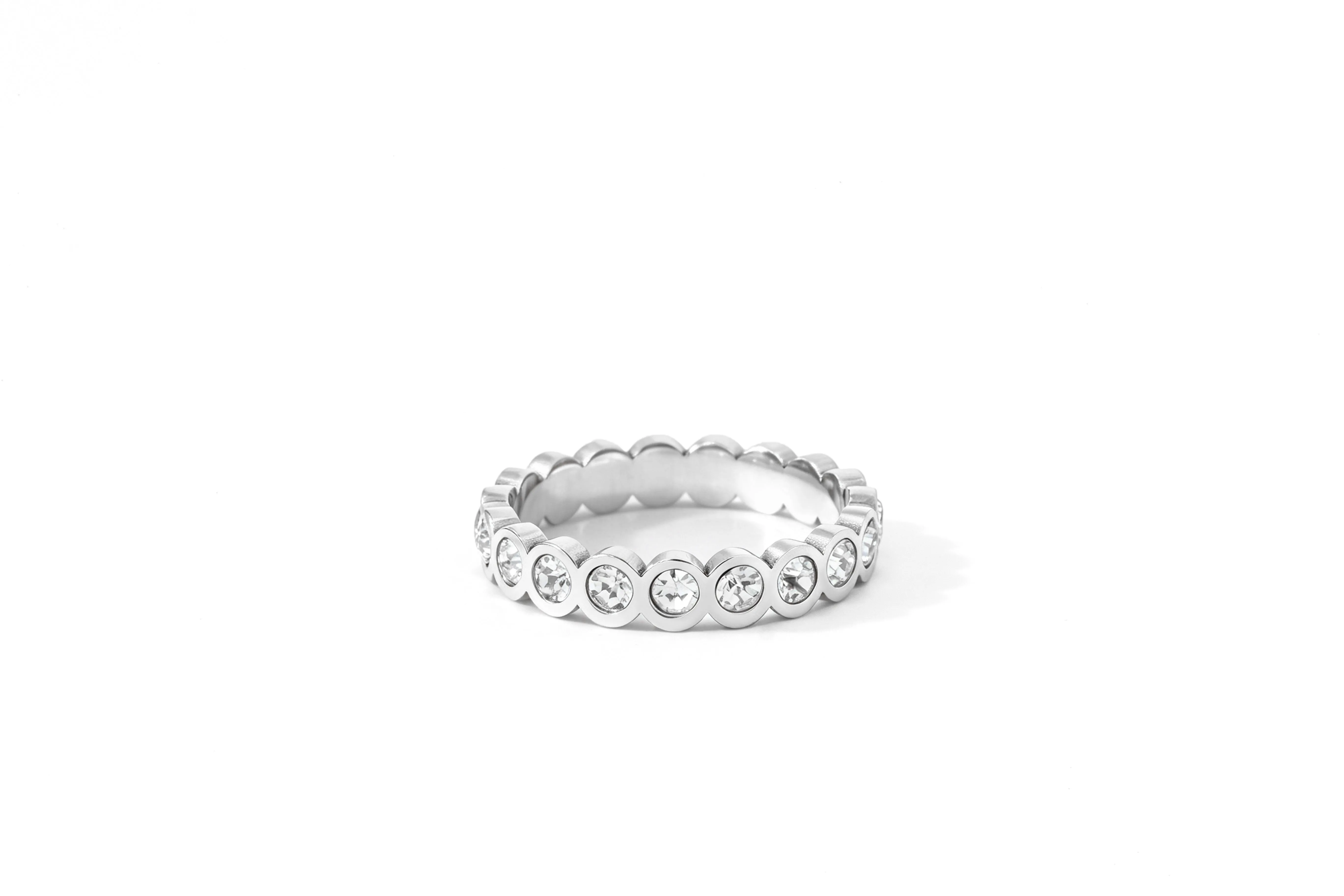 Bezel Set Eternity Stacking Ring sold by Mint & Lilly product image thumbnail 3
