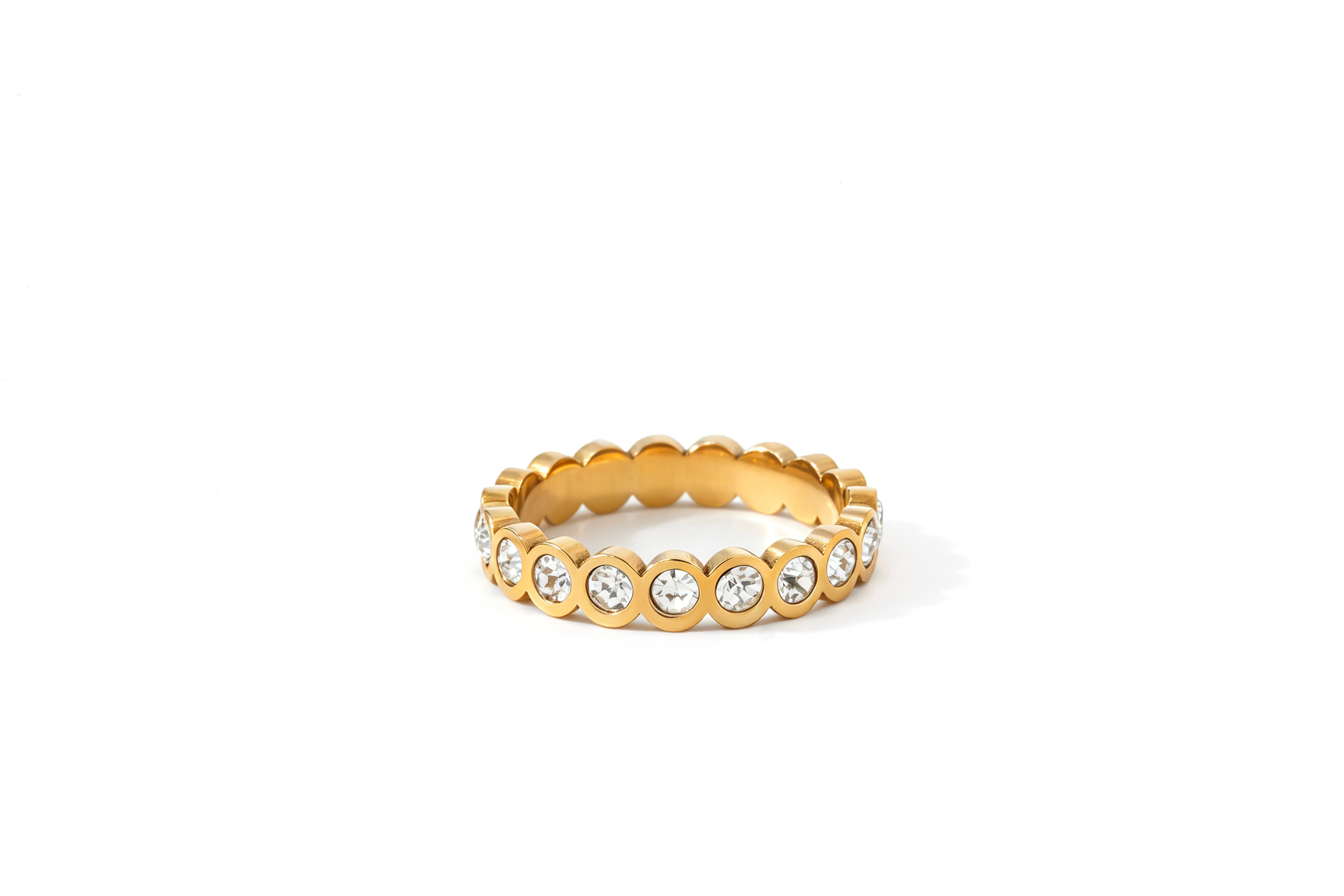 Bezel Set Eternity Stacking Ring sold by Mint & Lilly product image thumbnail 2