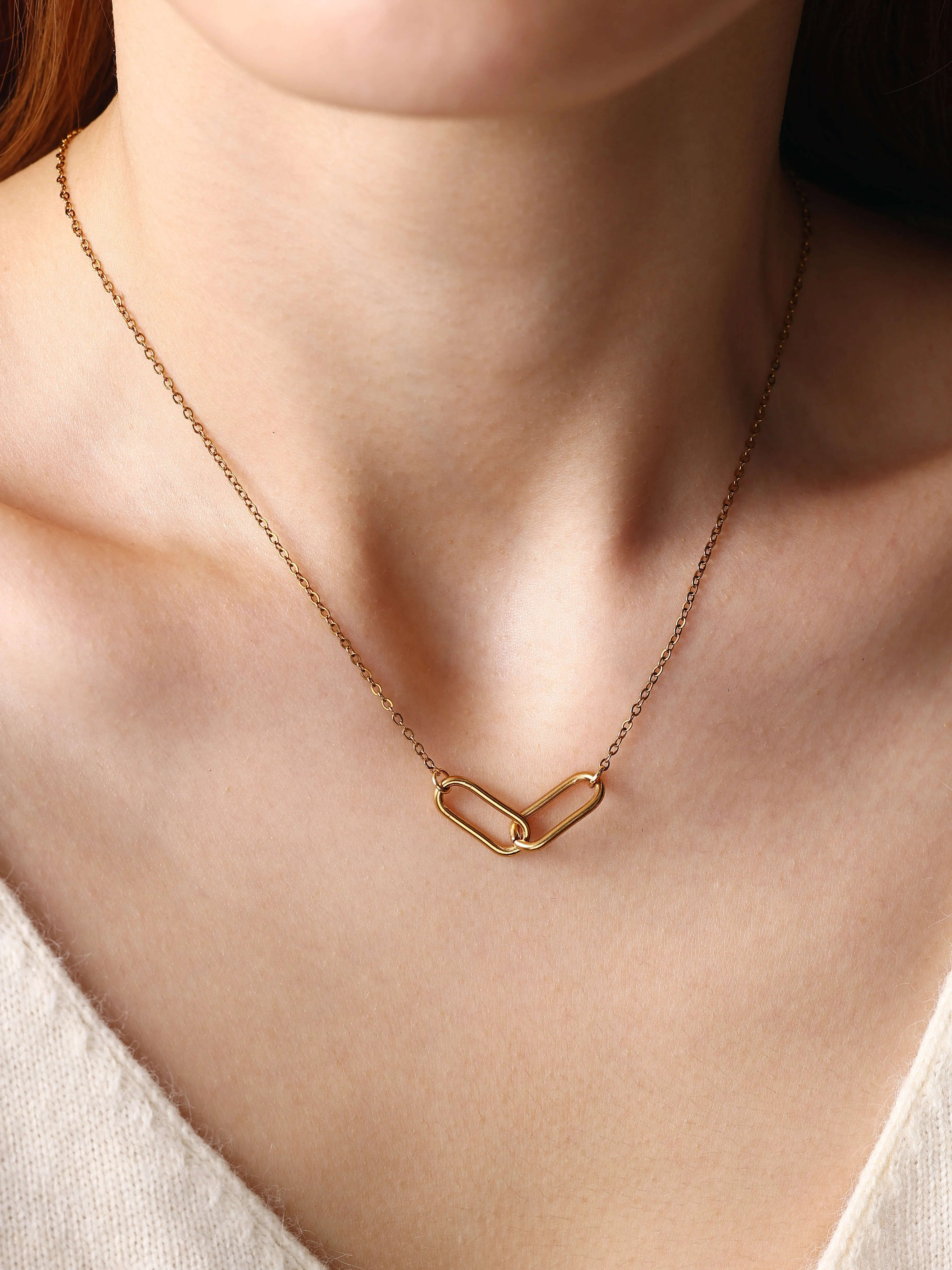 Oval Link Necklace sold by Mint & Lilly product image thumbnail 5