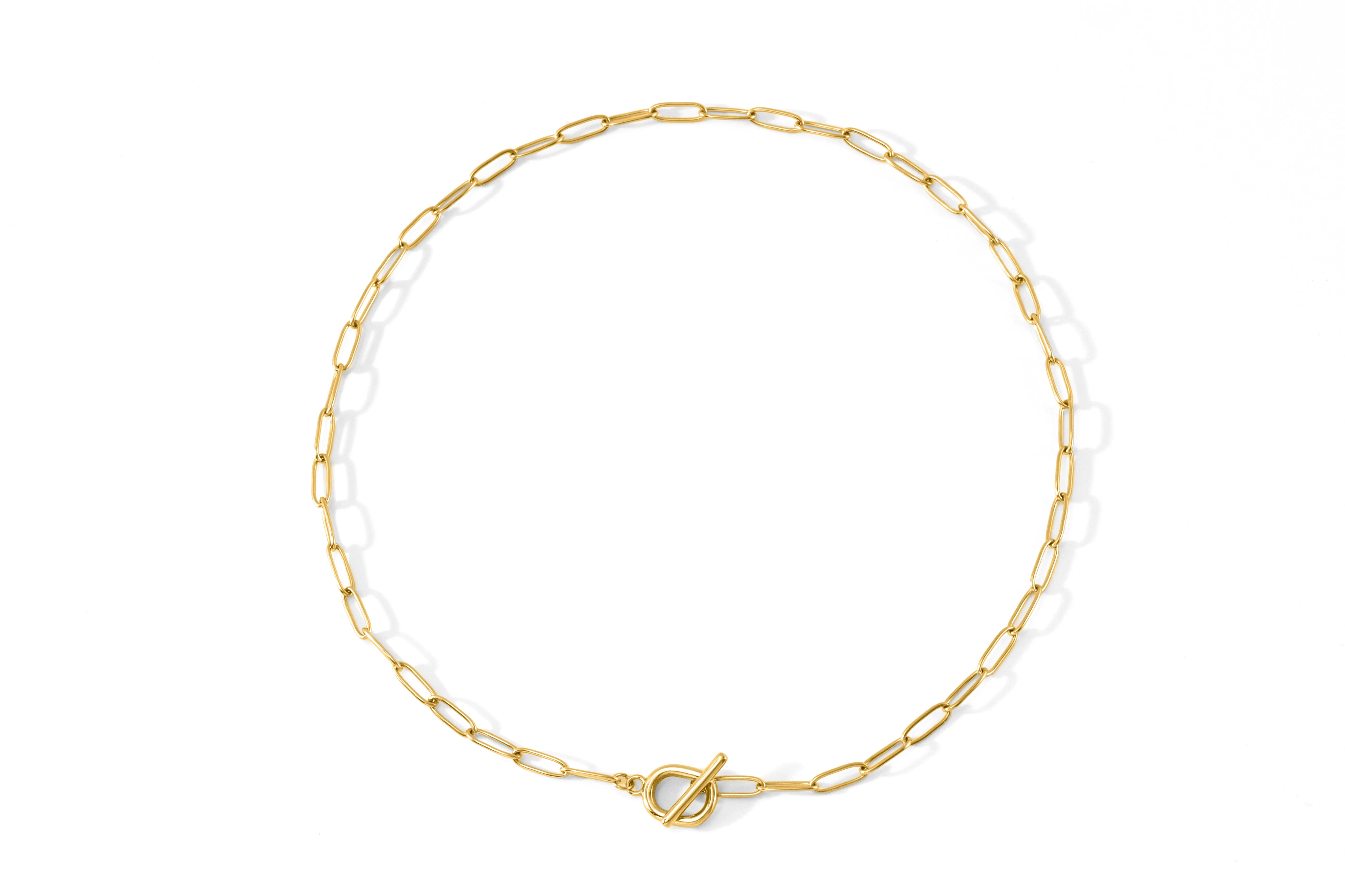 Toggle Clasp Paperclip Chain Necklace sold by Mint & Lilly product image thumbnail 3