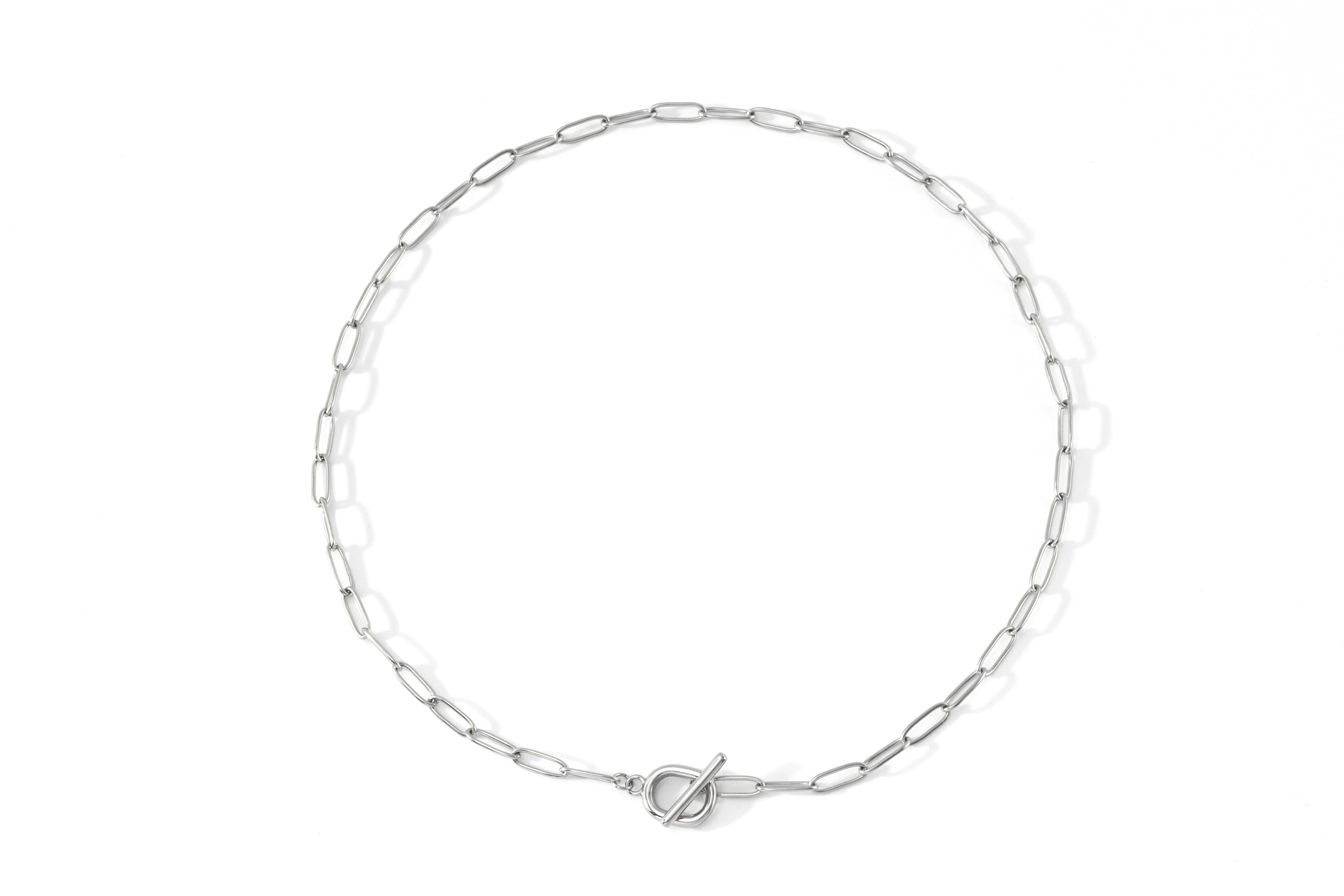Toggle Clasp Paperclip Chain Necklace sold by Mint & Lilly product image thumbnail 2