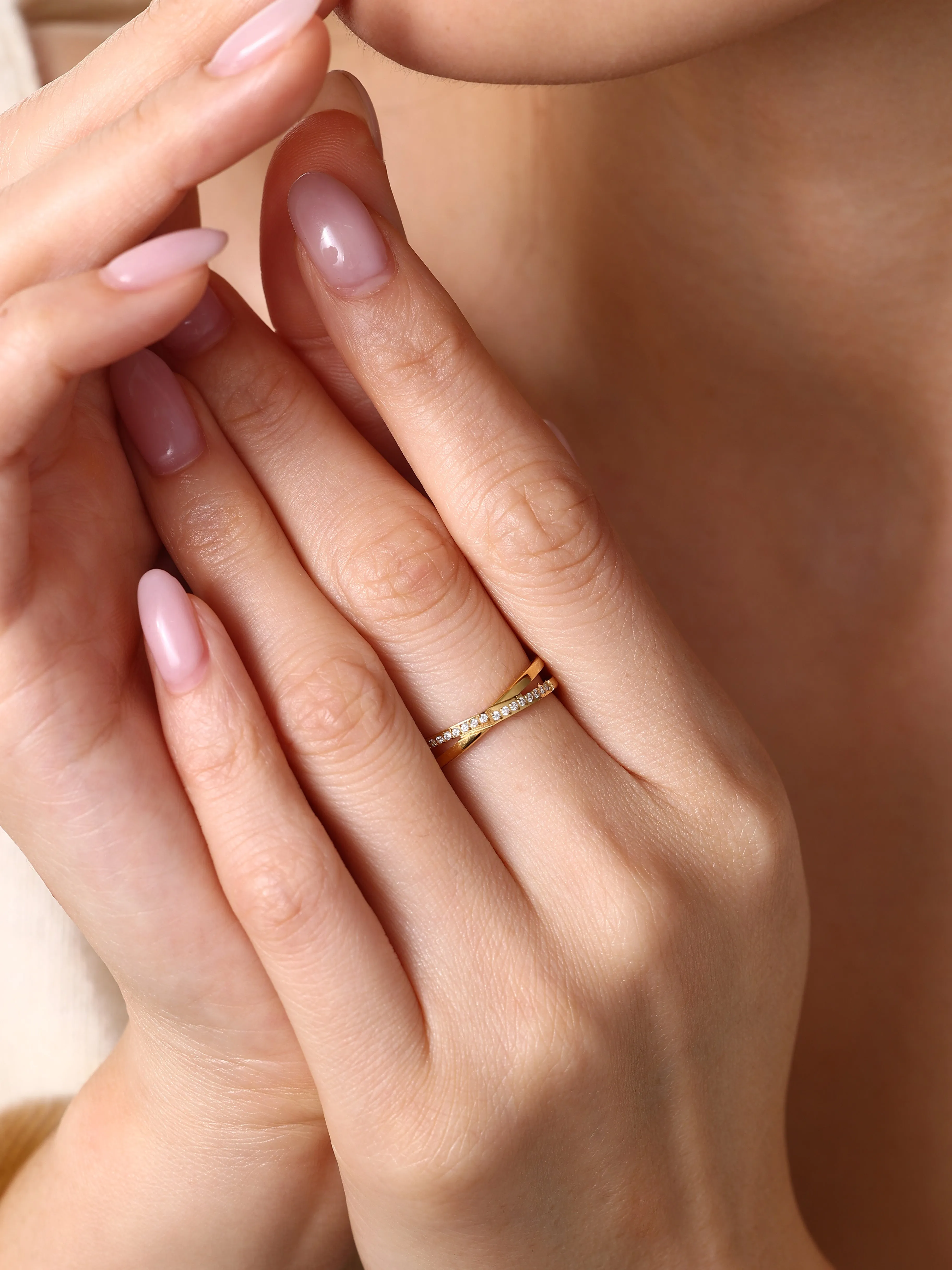 Crossing Wave Ring sold by Mint & Lilly product image thumbnail 5