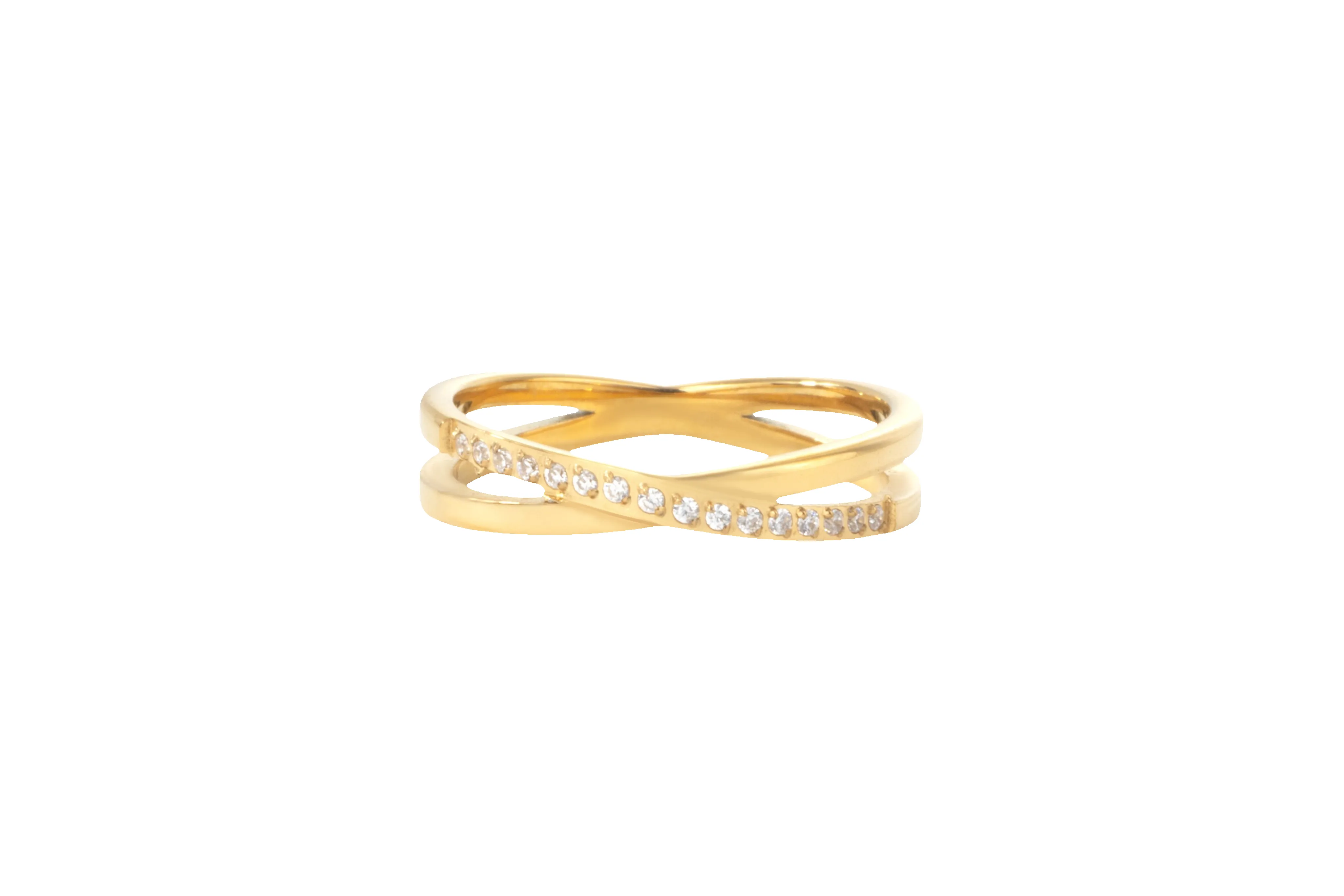 Crossing Wave Ring sold by Mint & Lilly
