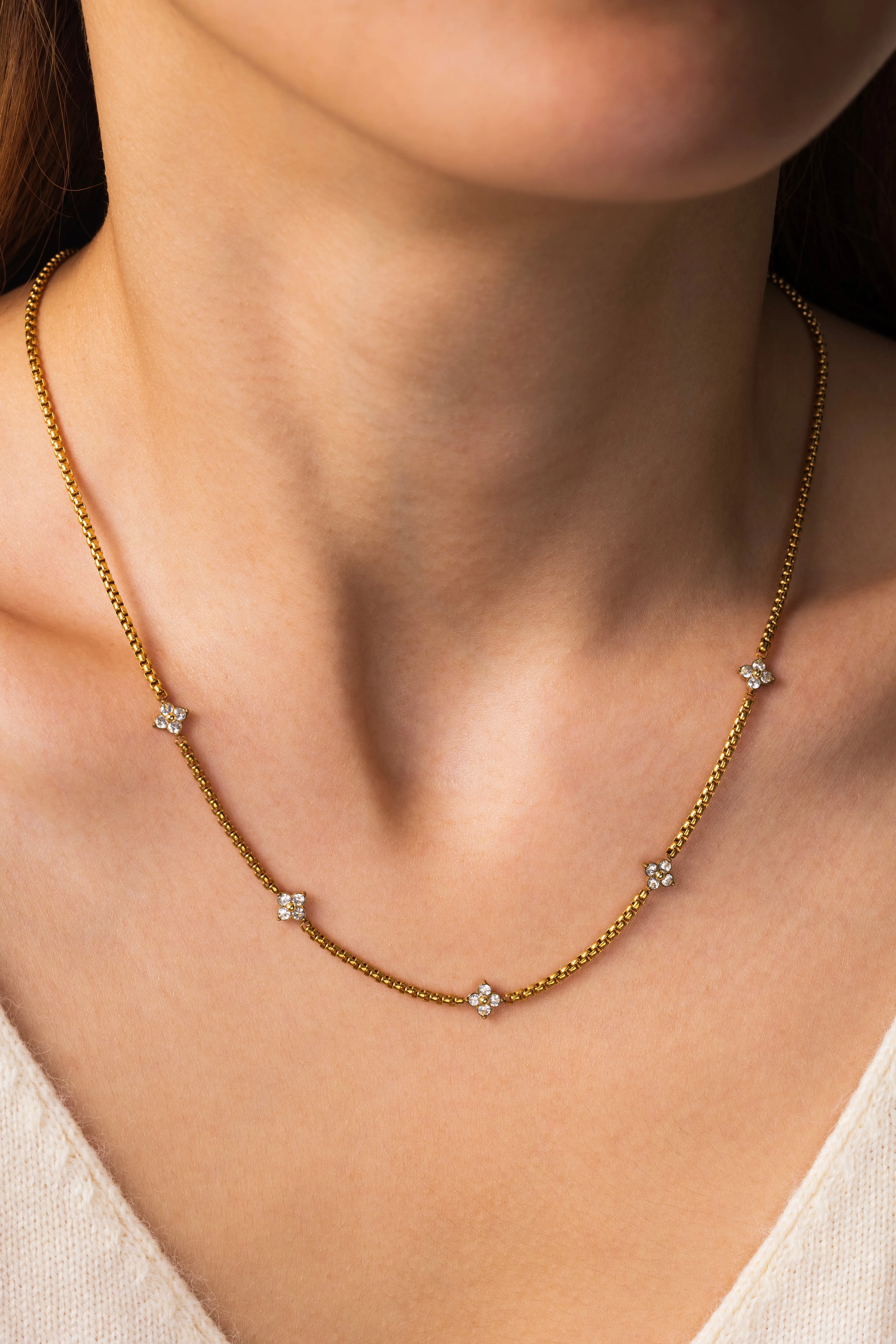Radiant Clover Necklace sold by Mint & Lilly product image thumbnail 3