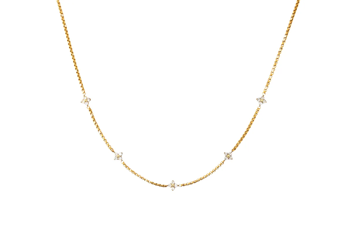 Radiant Clover Necklace made by Mint & Lilly