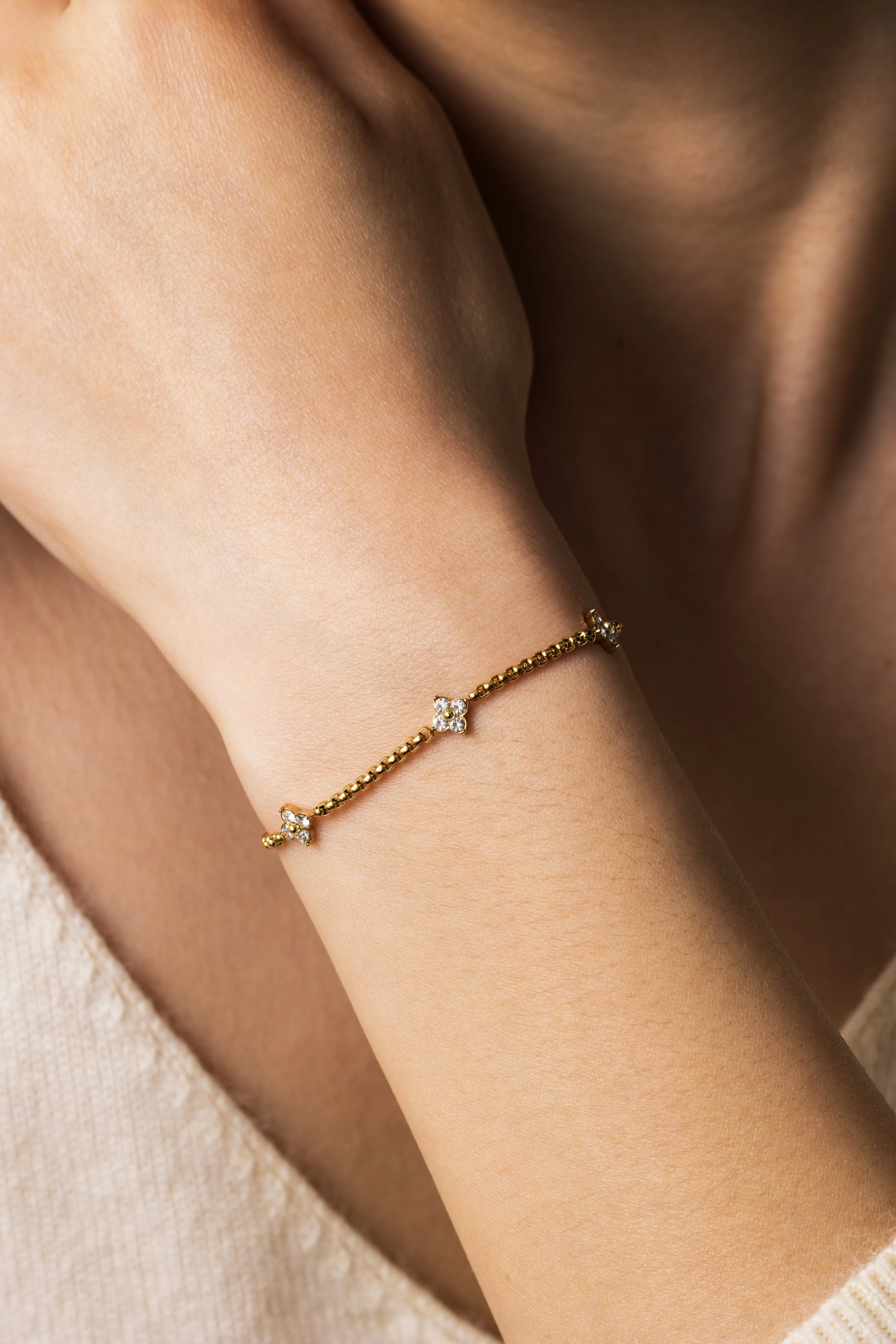 Radiant Clover Bracelet sold by Mint & Lilly product image thumbnail 4
