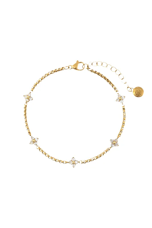 Radiant Clover Bracelet made by Mint & Lilly