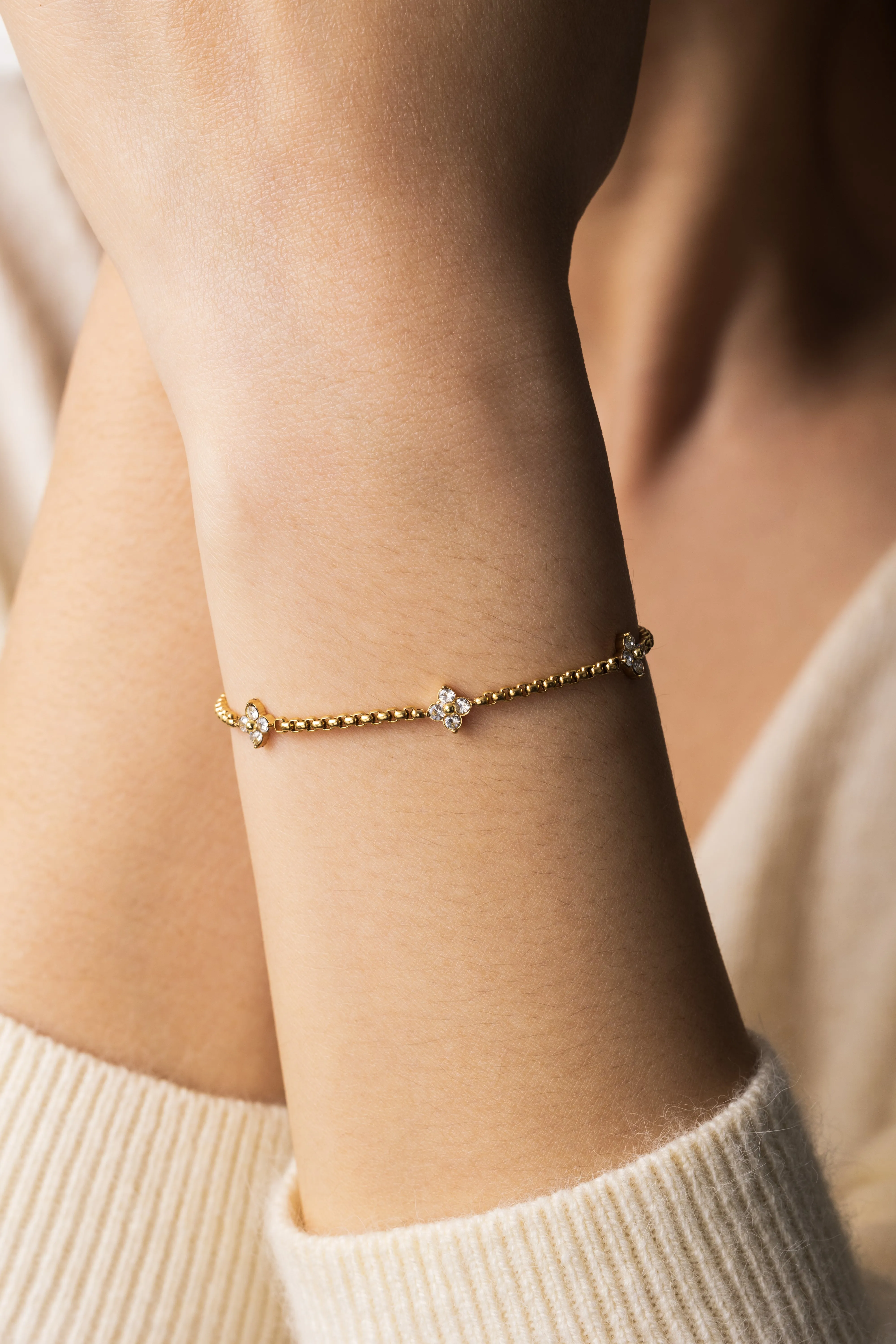 Radiant Clover Bracelet sold by Mint & Lilly product image thumbnail 3
