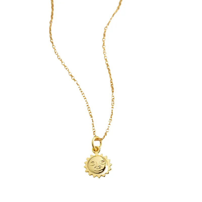 Sun Charm Pendant Necklace made by Mint & Lilly