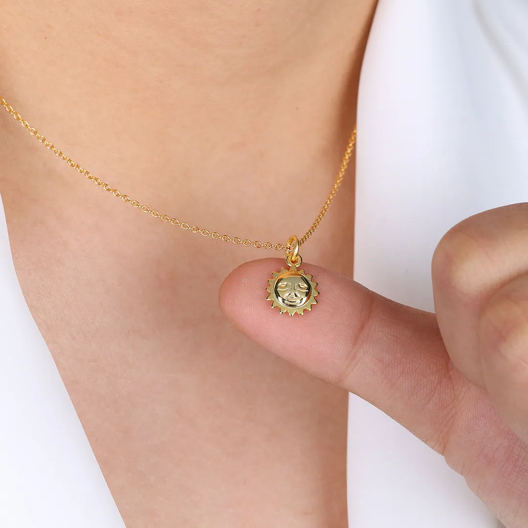 Sun Charm Pendant Necklace sold by Mint & Lilly product image thumbnail 4