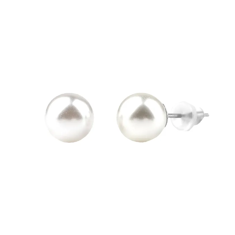 Pearl Earring Studs made by Mint & Lilly