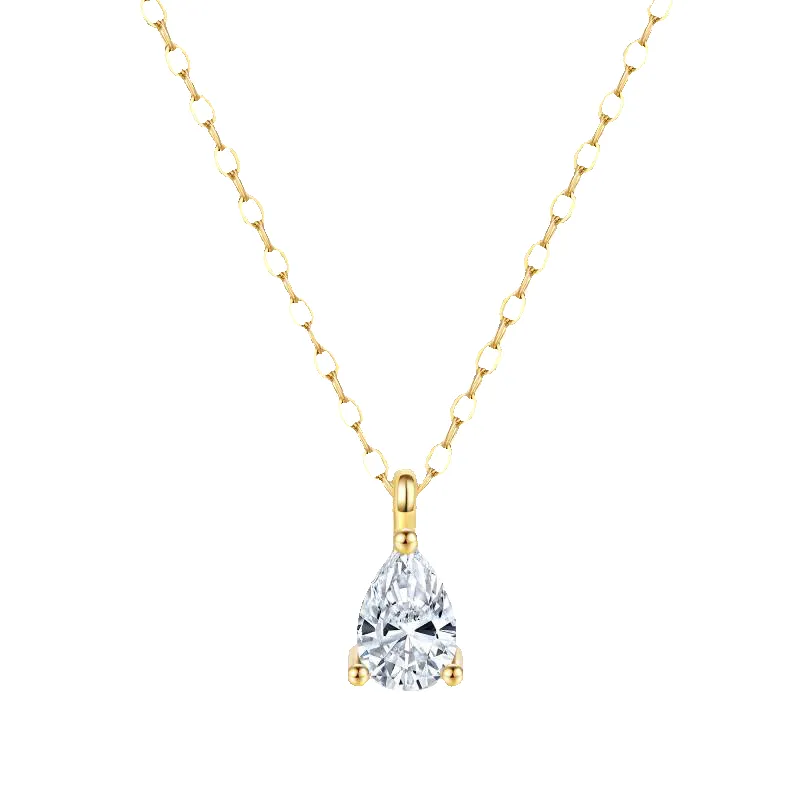 Solitaire Diamond Pendant Necklace made by Mint & Lilly