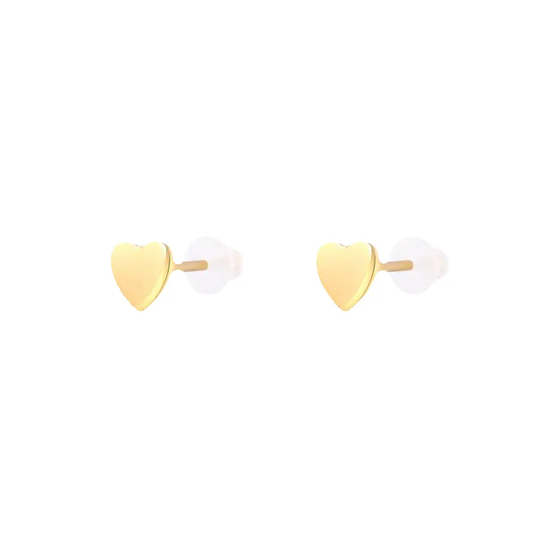 Mini Heart Stud Earrings made by Mint & Lilly