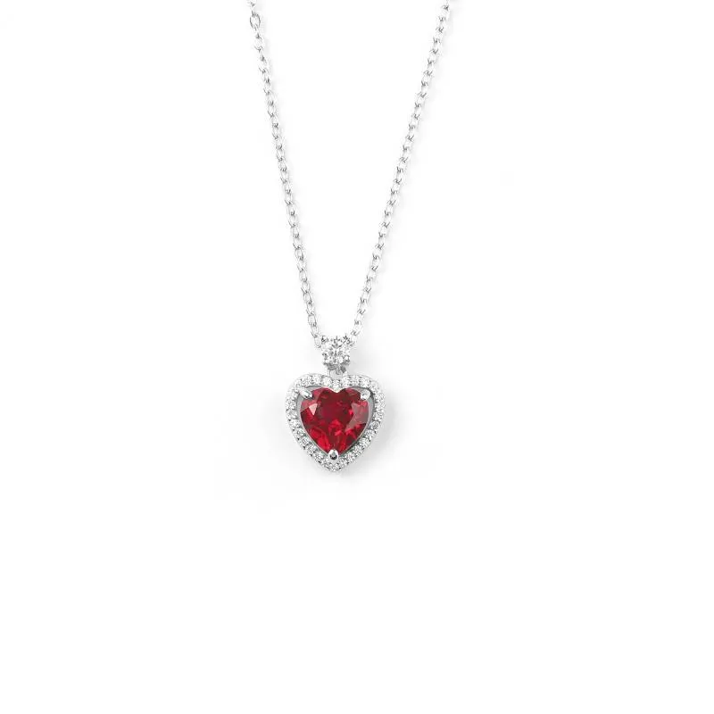 Halo Heart Gemstone Necklace sold by Mint & Lilly product image thumbnail 2