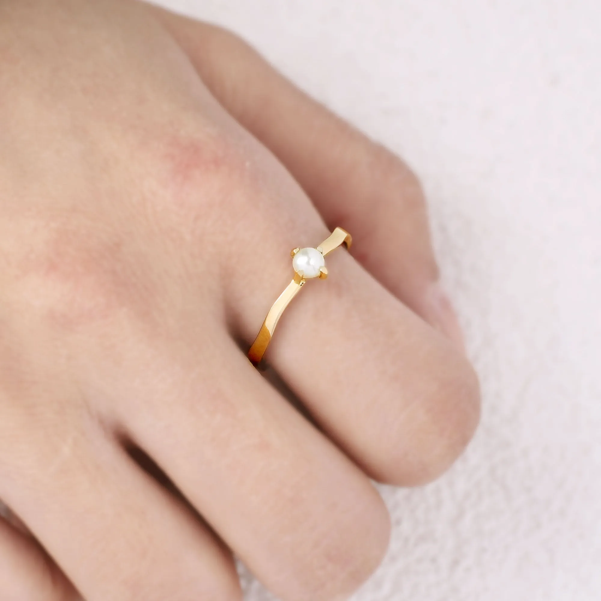 Timeless Pearl Ring sold by Mint & Lilly product image thumbnail 3