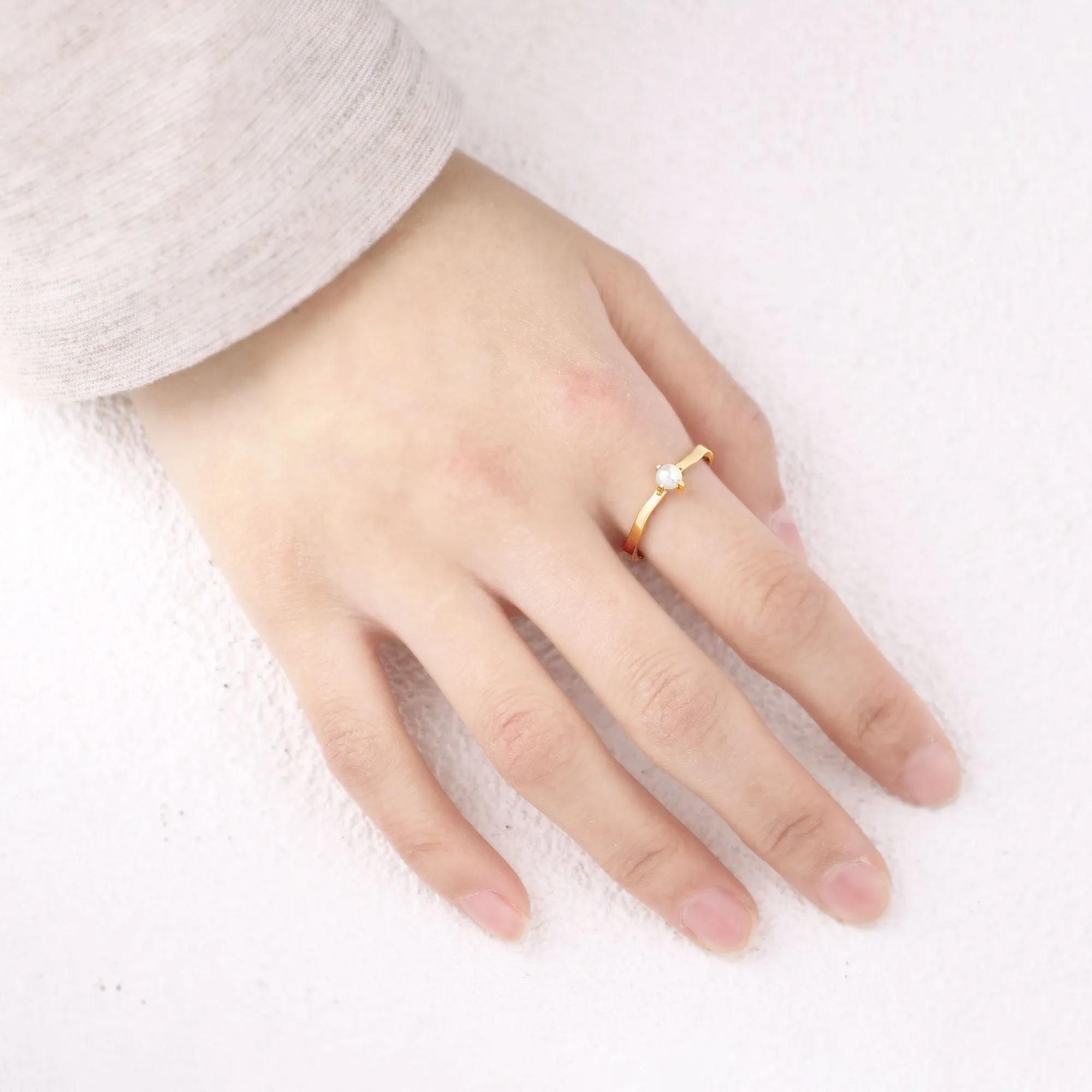 Timeless Pearl Ring sold by Mint & Lilly product image thumbnail 4