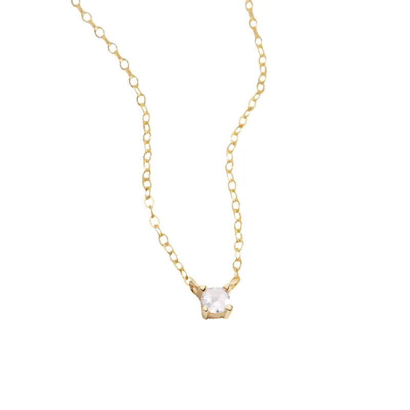 Dainty Diamond Necklace made by Mint & Lilly