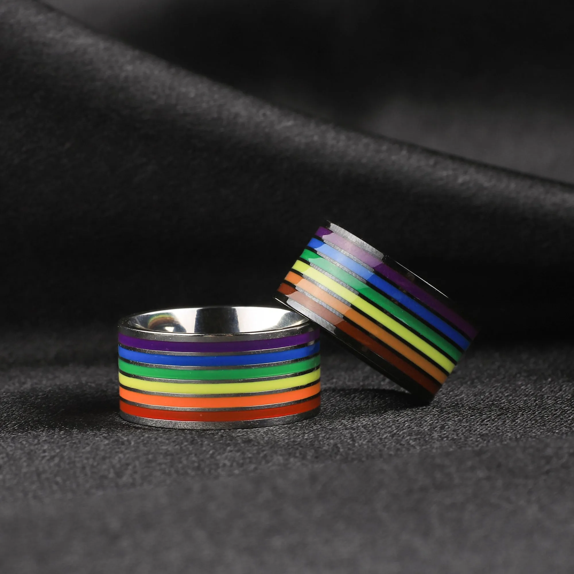 Rainbow Band Ring sold by Mint & Lilly product image thumbnail 4