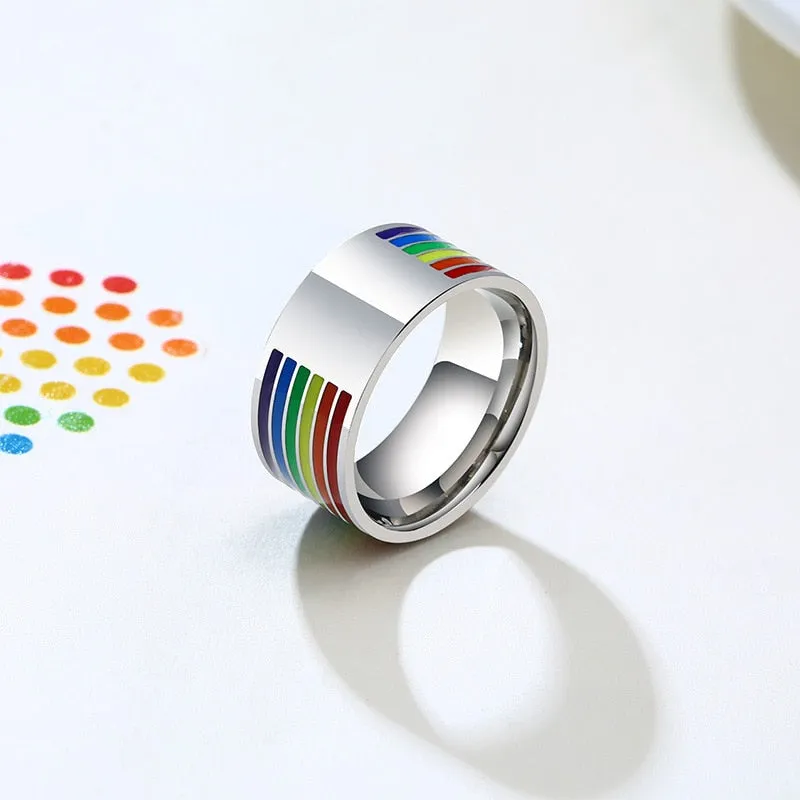 Rainbow Band Ring sold by Mint & Lilly product image thumbnail 2