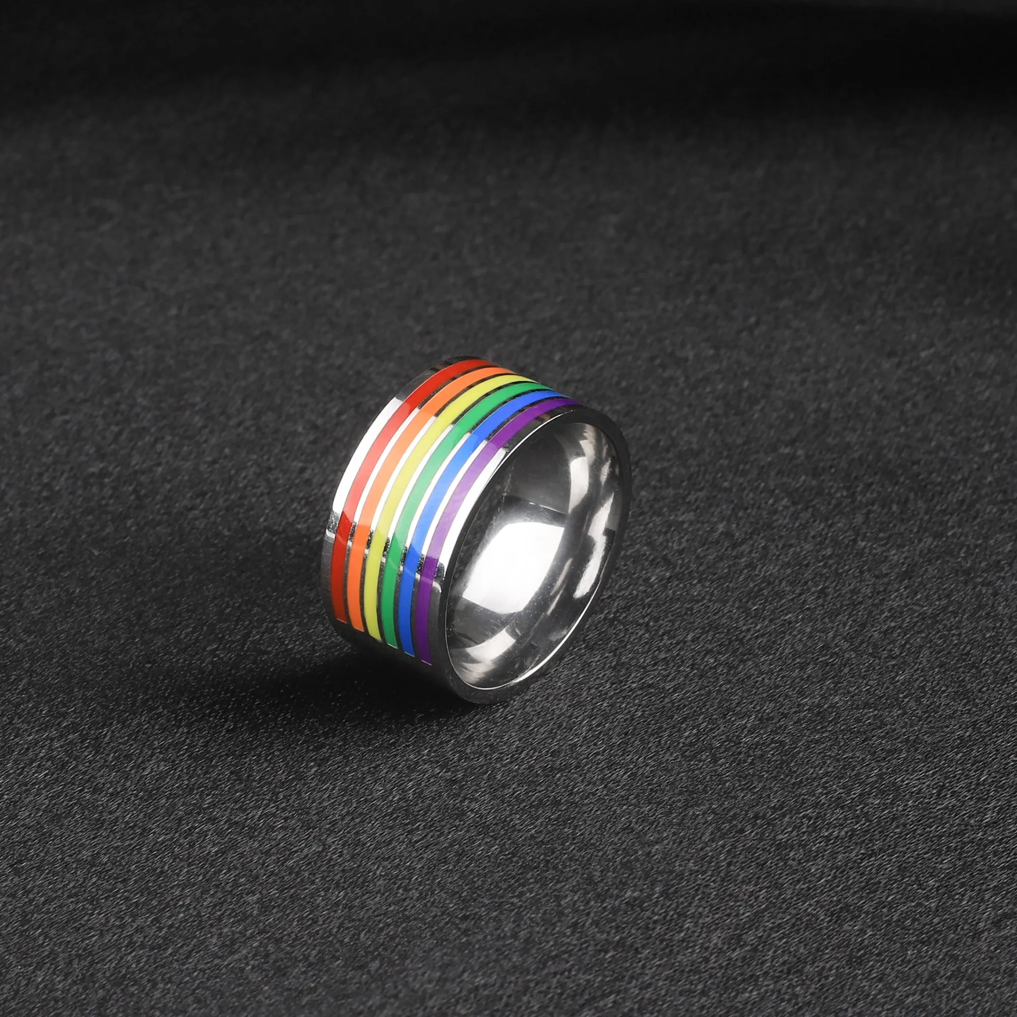 Rainbow Band Ring sold by Mint & Lilly product image thumbnail 5