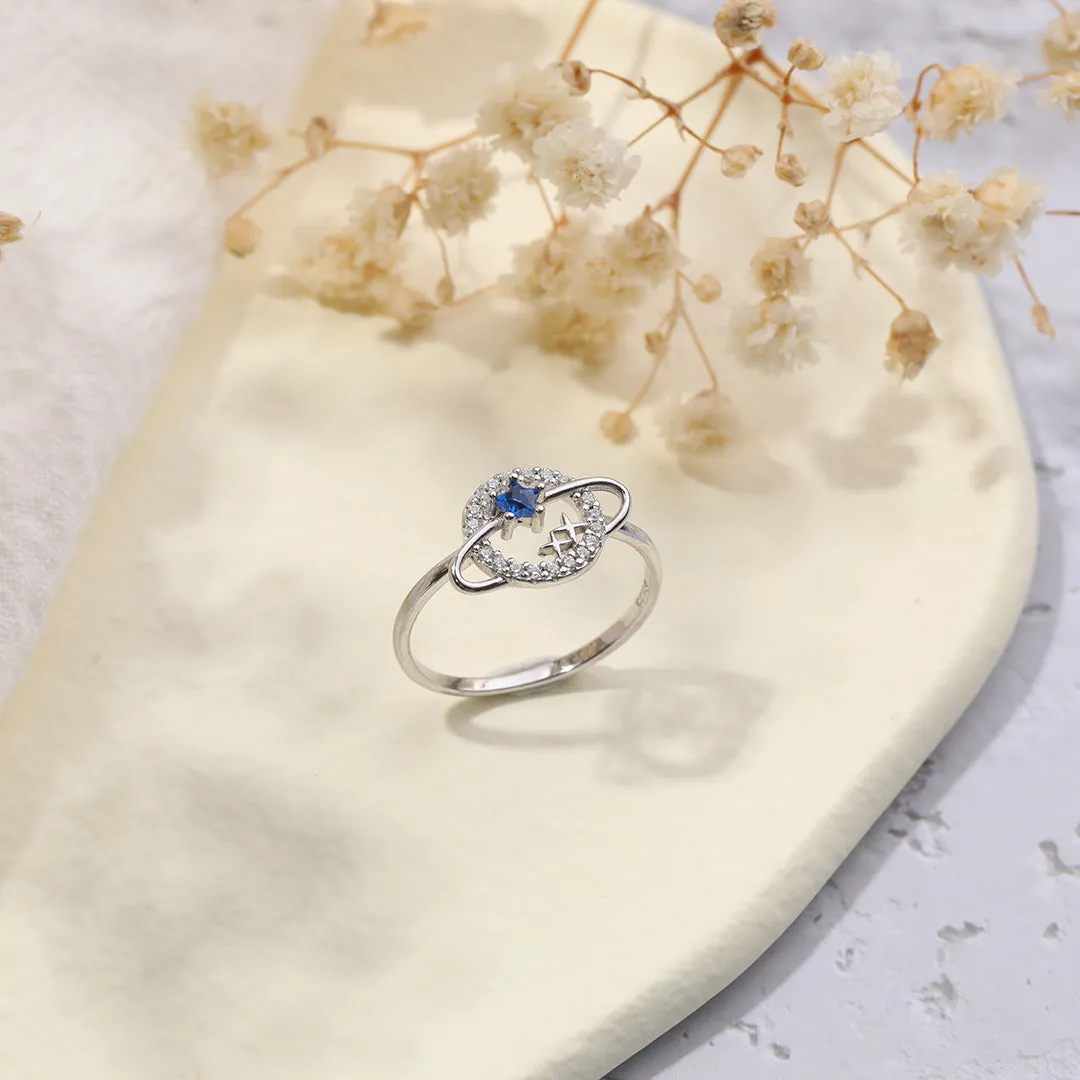 To My Special Star Planet & Stars Ring sold by Mint & Lilly product image thumbnail 3
