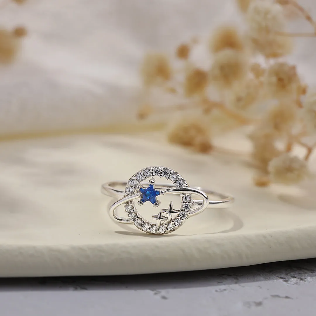 To My Special Star Planet & Stars Ring sold by Mint & Lilly product image thumbnail 4