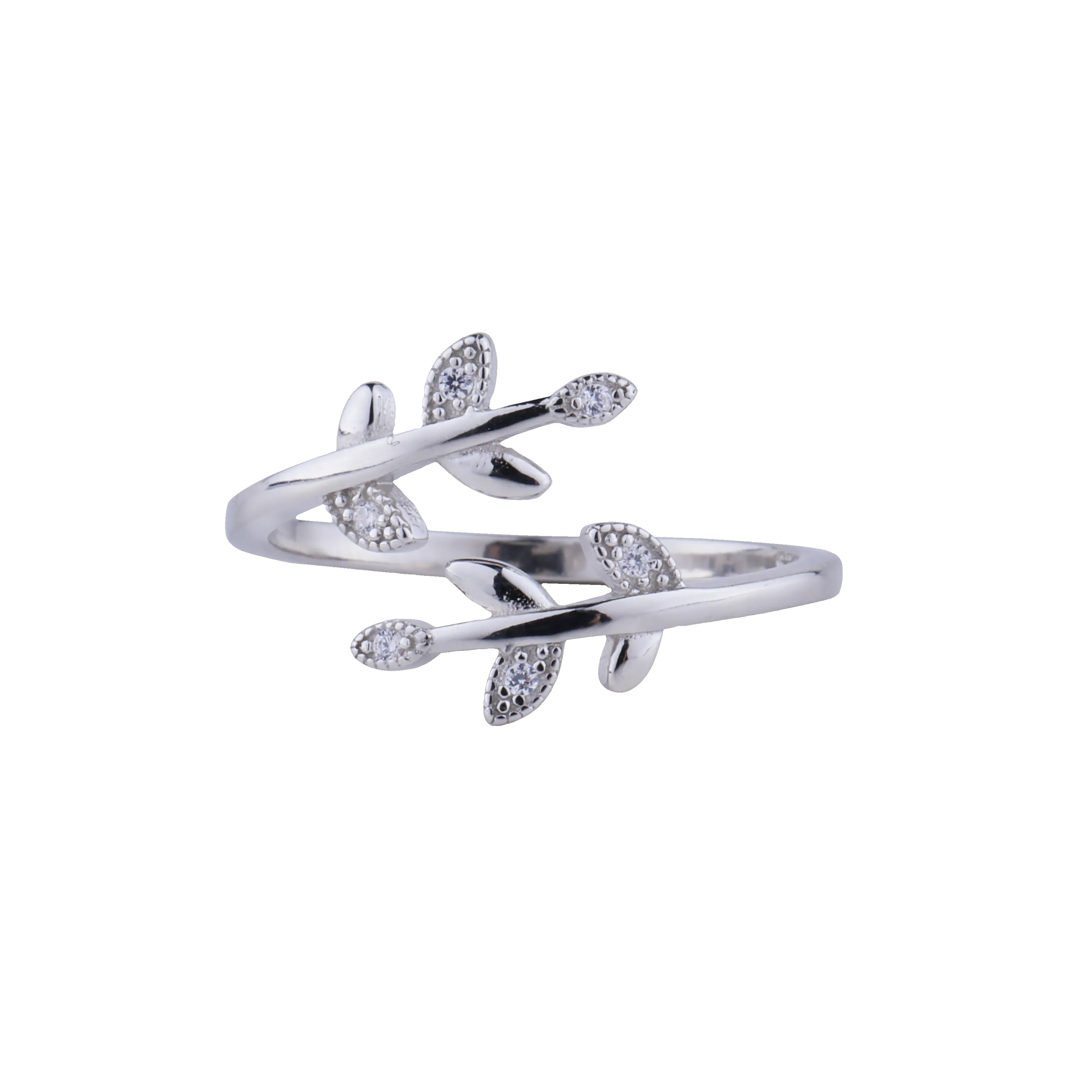 Adjustable Leaf Ring sold by Mint & Lilly product image thumbnail 3