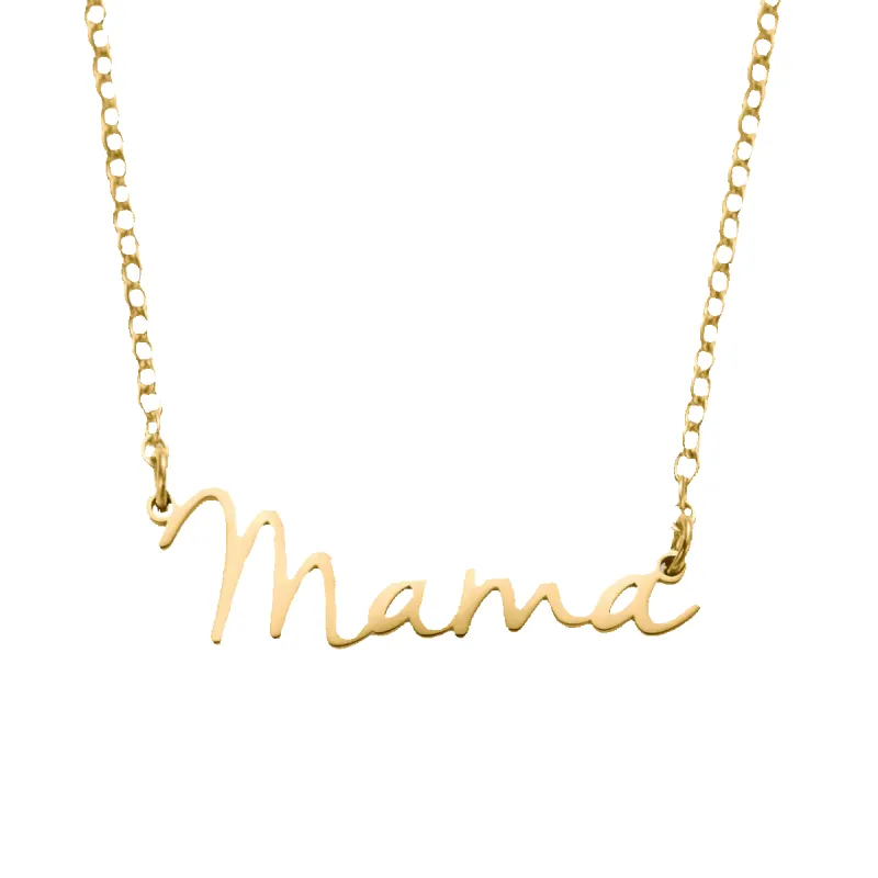 Mama Script Necklace made by Mint & Lilly
