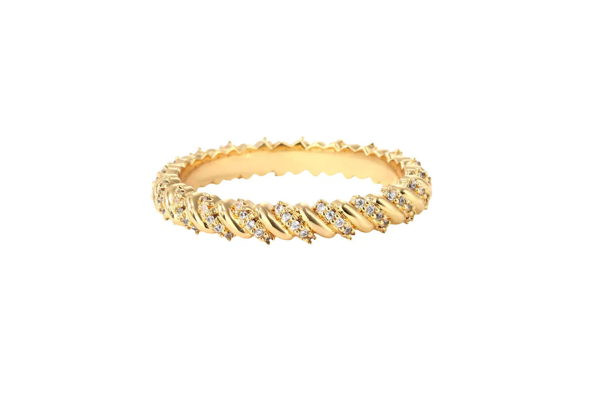 Golden Helix Ring made by Mint & Lilly