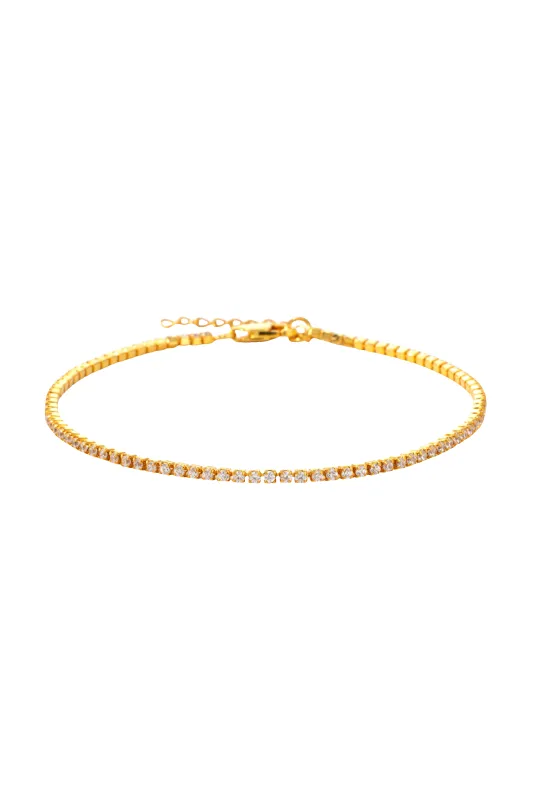 Petite Tennis Bracelet made by Mint & Lilly