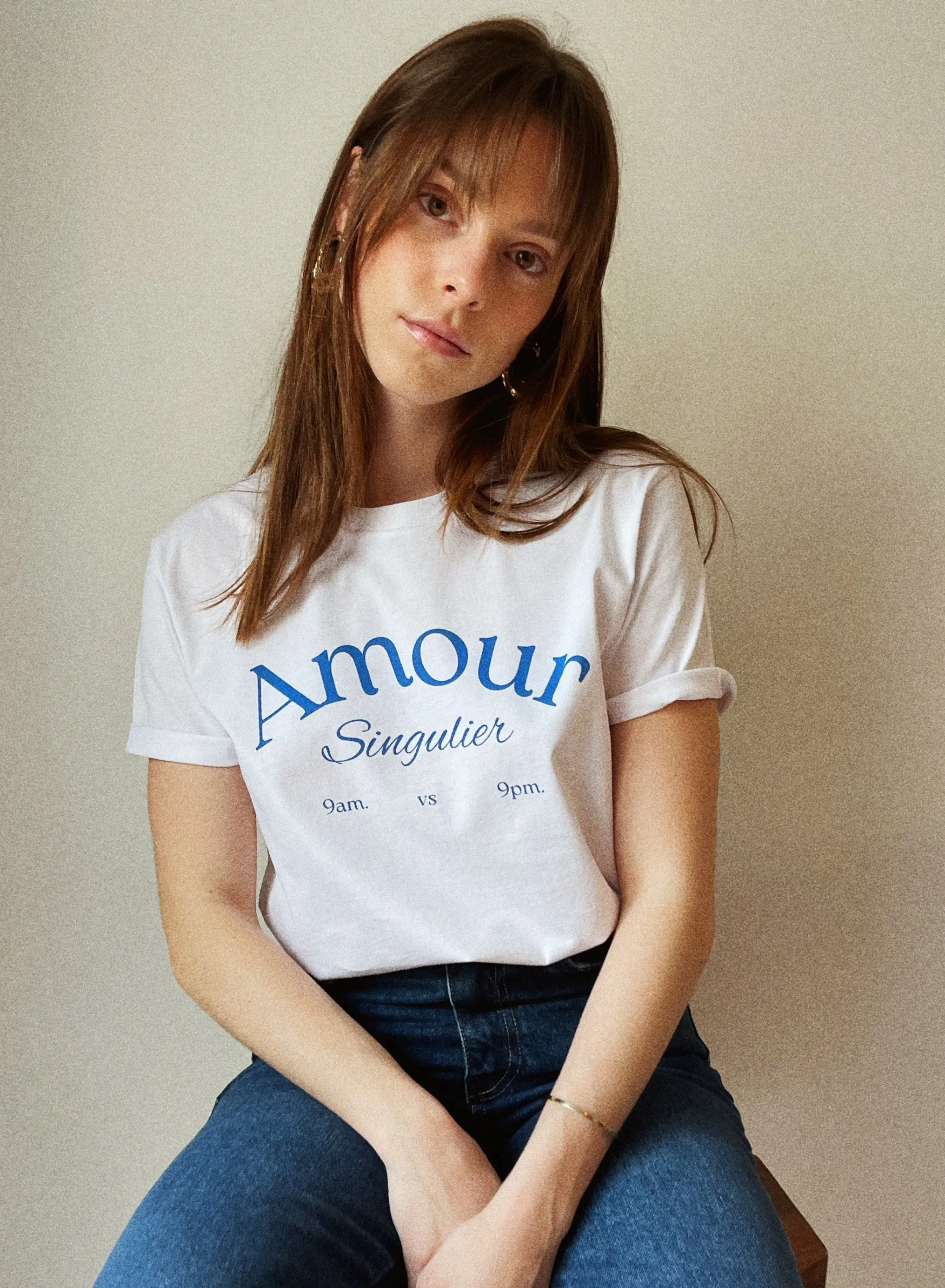 Le T-shirt Amour Singulier Bleu sold by Amour Singulier product image thumbnail 2