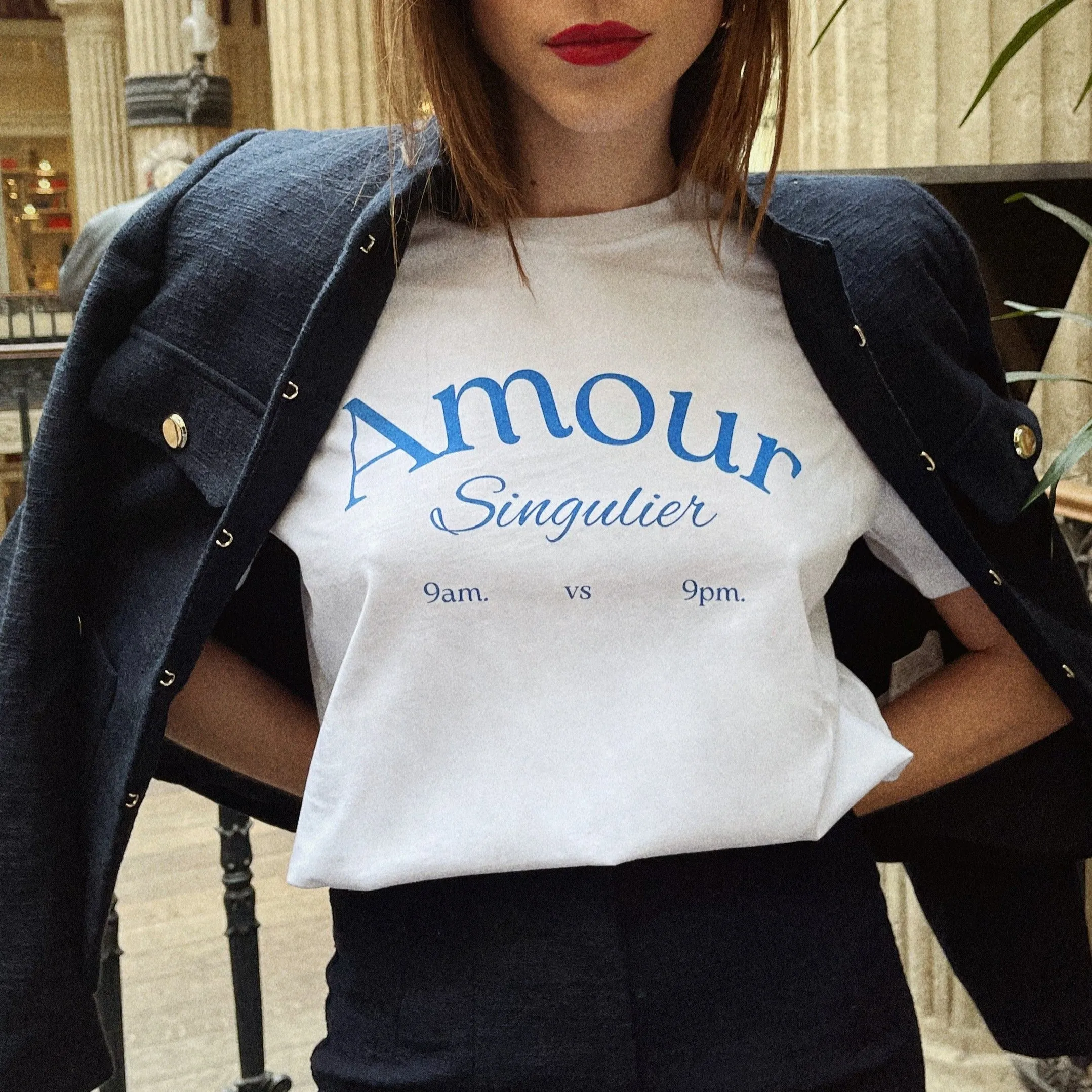 Le T-shirt Amour Singulier Bleu sold by Amour Singulier