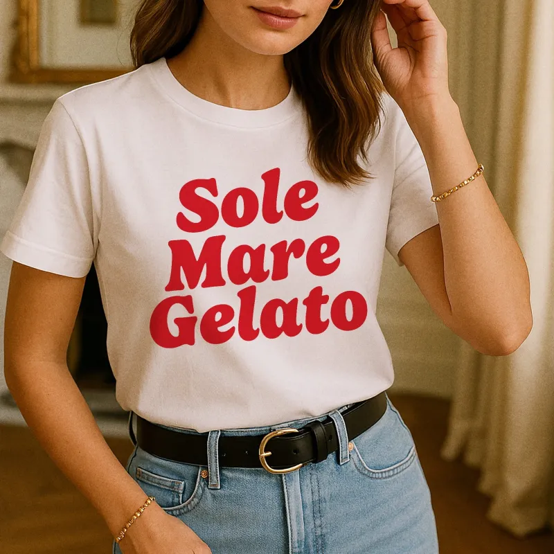 Le T-shirt Sole Mare Gelato sold by Amour Singulier