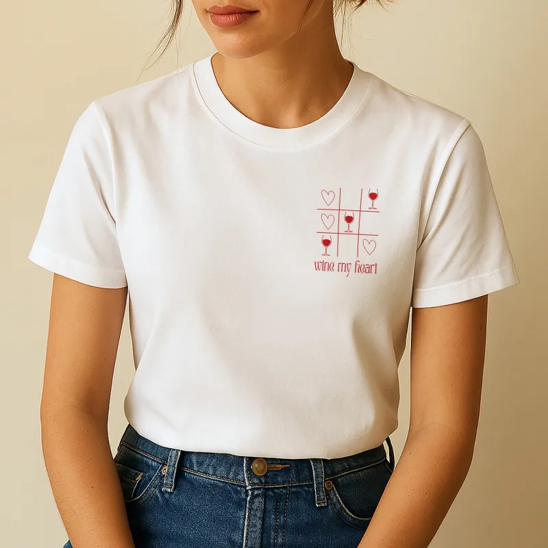 Le T-shirt Wine my Heart sold by Amour Singulier
