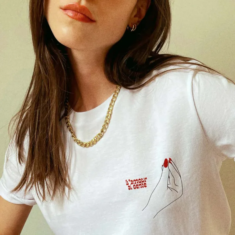 Le T-shirt L'amour al dente sold by Amour Singulier