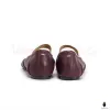 WoodChuckSato Women's Men's Burgundy Tabi Split-Toe "Distressed" Leather Ballet Flats with Elastic Band Sizes EU 35-45 sold by WoodChuckSato