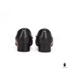 WoodchuckSato Black Cow Leather Tabi 3 cm Heel Pumps with Bow sold by WoodChuckSato