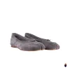 WoodChuckSato Grey Ultra-Soft Fuzzy Cow Suede Tabi Ballet Flats sold by WoodChuckSato