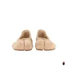 WoodChuckSato Beige Ultra-Soft Fuzzy Cow Suede Tabi Ballet Flats sold by WoodChuckSato