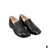 WoodchuckSato Classic Black Leather Tabi Loafers with Penny Strap Sizes 35 to 47 sold by WoodChuckSato