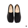 WoodchuckSato Classic Black Leather Tabi Loafers with Penny Strap Sizes 35 to 47 sold by WoodChuckSato