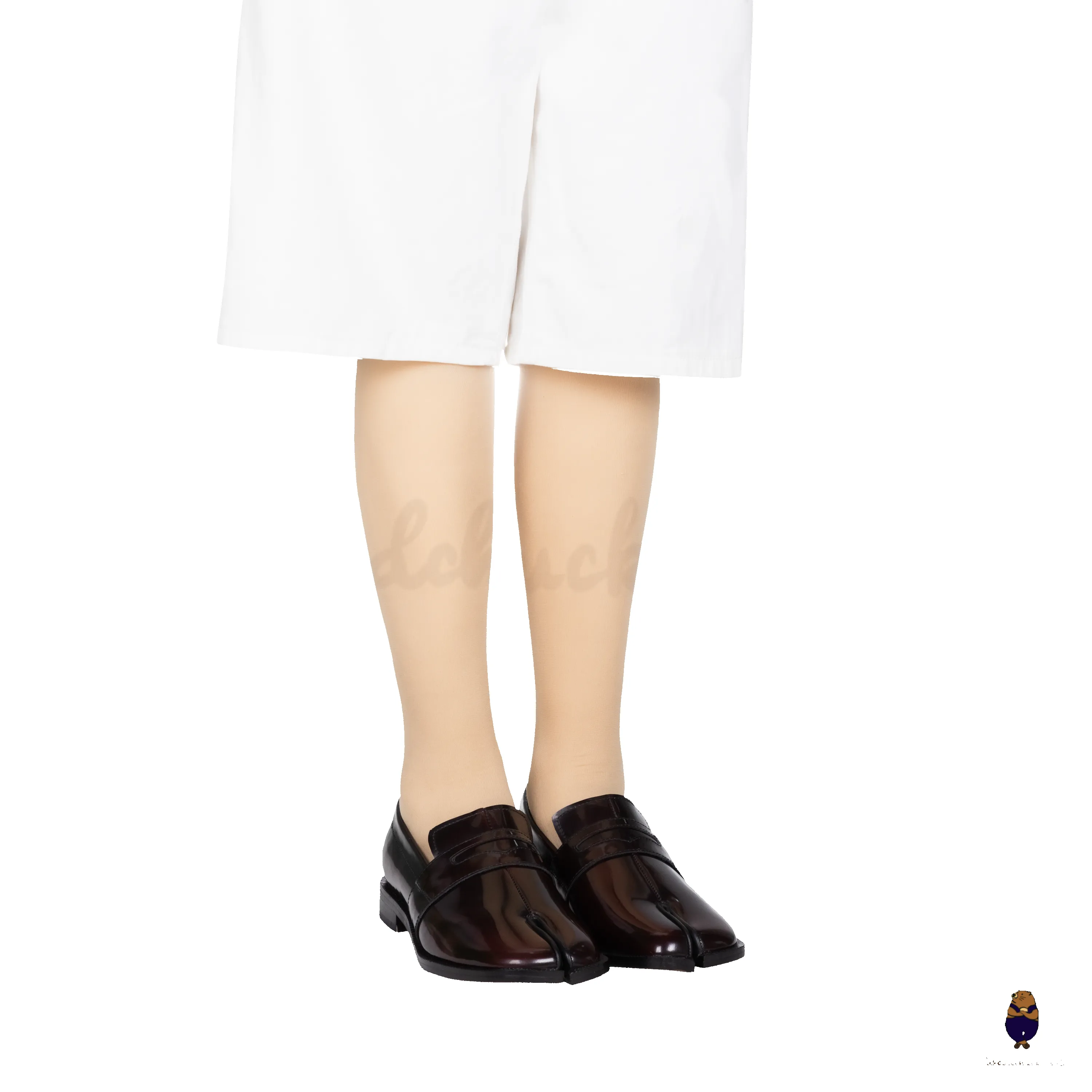 WoodchuckSato Espresso Brown Edge-Beaded Cowhide Leather Penny Strap Tabi Loafers sold by WoodChuckSato product image thumbnail 2