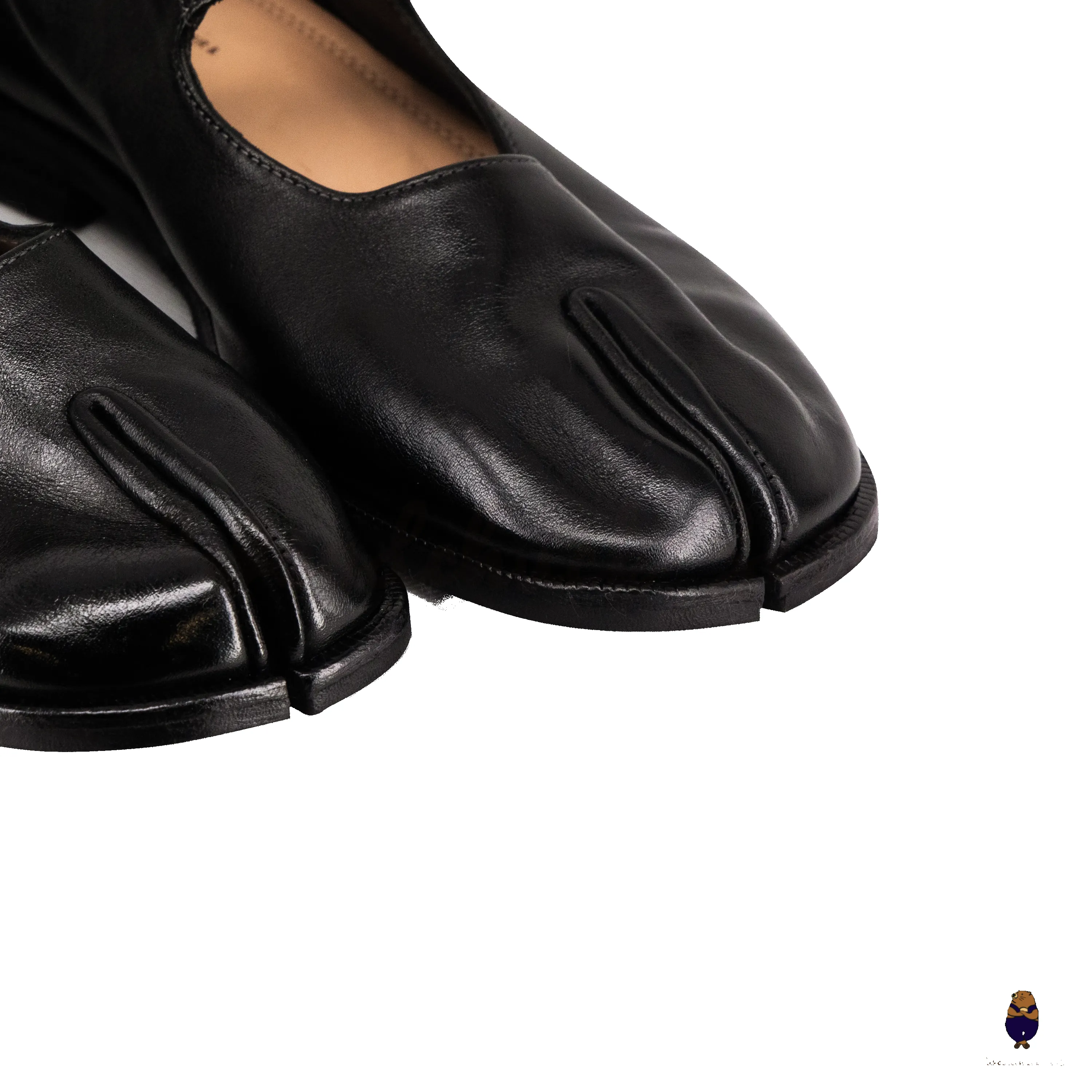 WoodchuckSato Black Horse Leather Tabi Mary Jane Shoes sold by WoodChuckSato product image thumbnail 5